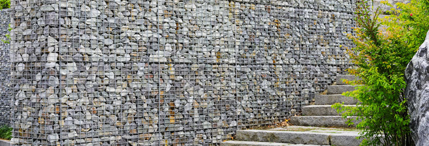 Mur en gabion