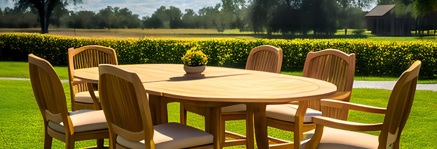 table de jardin en teck