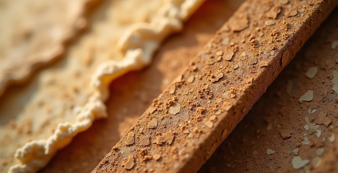 Vue macro détaillée de matériaux biosourcés et textures écologiques