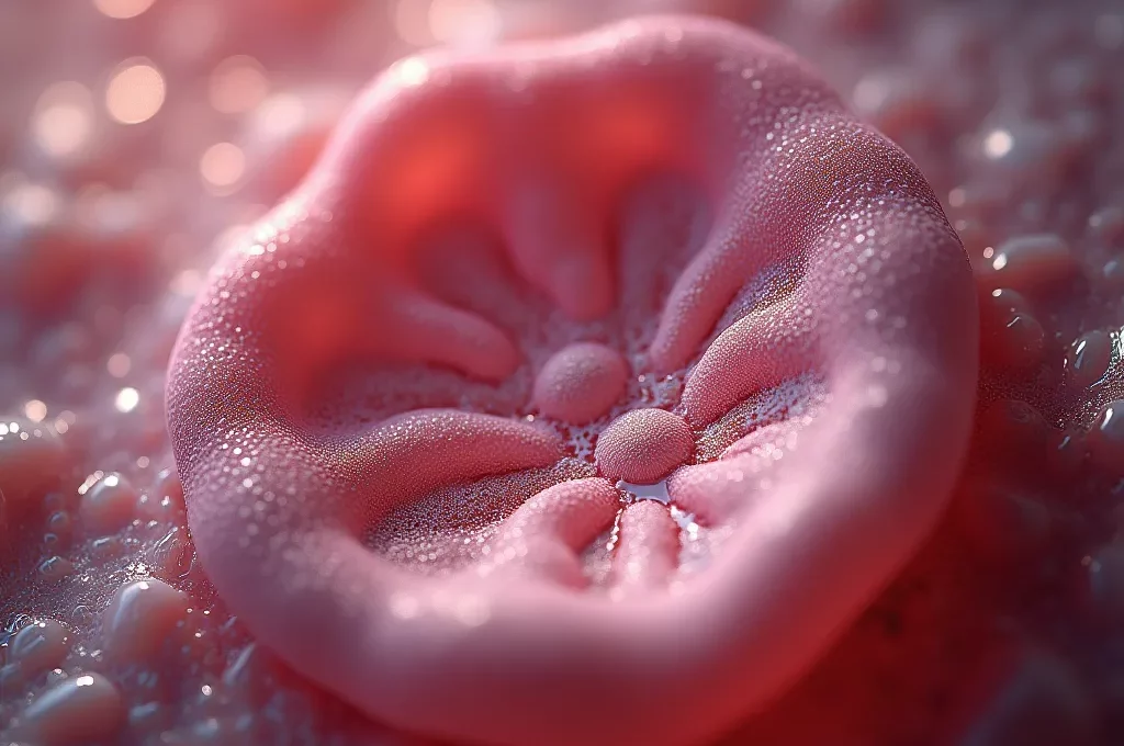 Vue microscopique de particules fines pénétrant dans les alvéoles pulmonaires