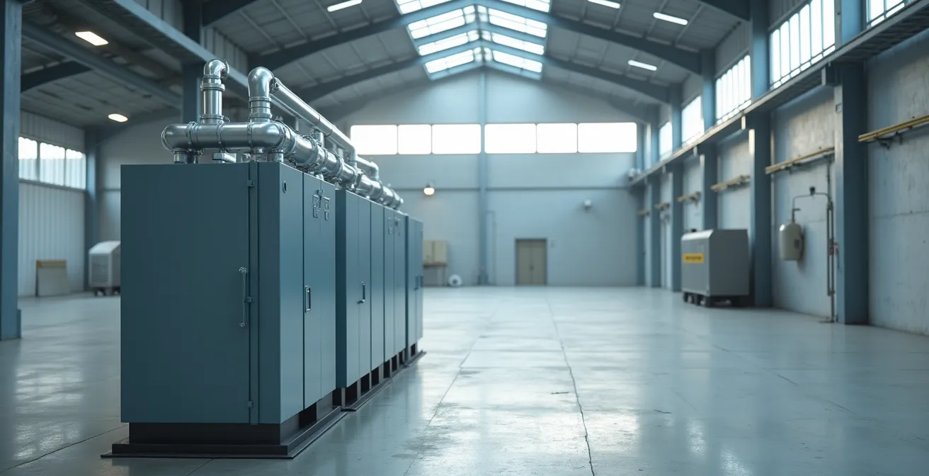 Système de filtration industriel avec visualisation du flux d'air purifié